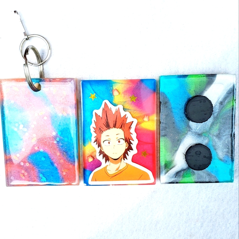 Red Riot My Hero Academia Keychain or Fridge Magnet "Your Choice"